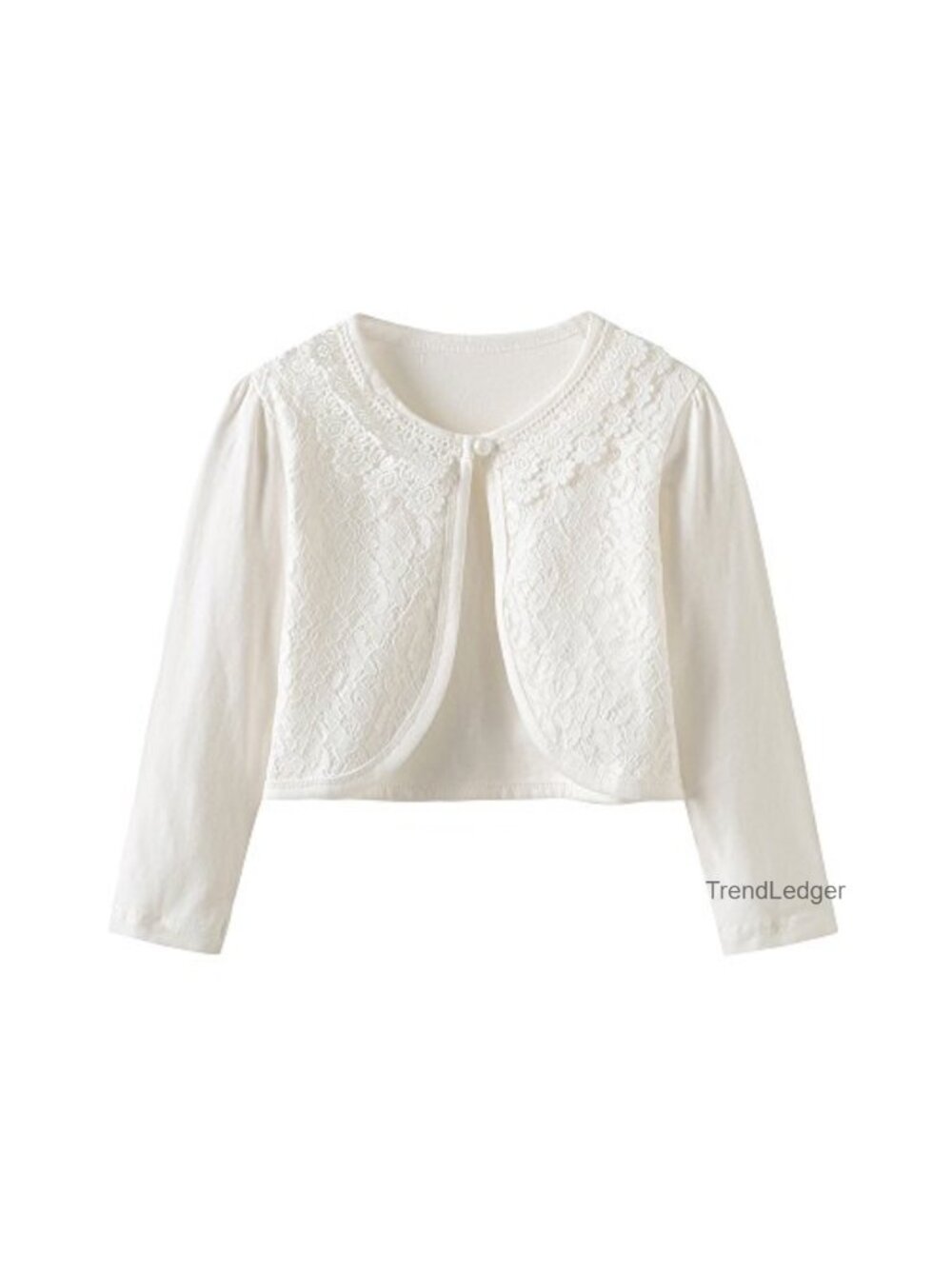 Girls Lace Bolero Shrug Cotton Knit Cardigan for Dress Up